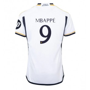 Real Madrid Kylian Mbappe #9 Domaci Dres 2023-24 Kratak Rukavima